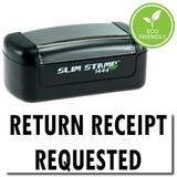 Slim Pre-Inked Return Receipt Requested Stamp with Red Ink