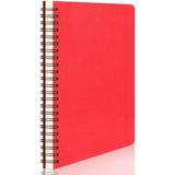 Students Ruled Spiral Notebook A5 1pack 5.5x8.3 Lined Travel Writing Notebooks Journal Memo Notepad Sketchbook Students College Office Business Diary Ruled Journal-Red Cover