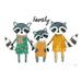 Neighborhood Pals X Family Poster Print by Farida Zaman (24 x 18) # 52270