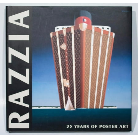 25 Years of Poster Art 11.5 x 11.5 Book 2007 Art Deco Black White Red Gray Blue Brown Boats Fashion Louis Vuitton Handbags Purses Sea Posters Ships Travel Luggage Vintage