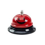 ASIAN HOME Call Bell 3.35 Inch Diameter Metal Bell Red Smiley Face Desk Bell Service Bell for Hotels Schools Restaurants Reception Areas Hospitals Customer Service RED (3 Bells)