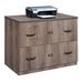 Rivet 36 W Two Drawer Lateral File Weathered Oak Laminate