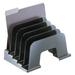 Universal Recycled Plastic Incline Sorter 5 Sections Letter Size Files 13.25 x 9 x 9 Black (08105)