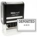 MaxMark Large Date Stamp with DEPOSITED Self Inking Date Stamp Large Size - BLACK ink