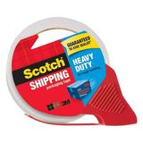 Scotch Heavy Duty Shipping Packaging Tape with Refillable Dispenser 3 Core 1.88 x 38.2 yd 1 Roll (3850S-RD)