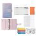 1 Set A6 Diary Notebook Lasers Waterproof Magnetic Buckle Dust-proof Smooth Writing Travel Notebook for Student Clear Fa