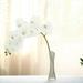 Efavormart 2PCS 40 Tall White Silk Orchid Stems Artificial Flower Stem Real Touch Flower For Wedding Decorations