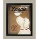 White Labradoodle Coffee Co by Ryan Fowler; One 11x14in Black Framed Print