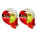 3M Scotch Sure Start Shipping Packaging Tape With Dispenser 1.88 in x 38.2 yd Quiet And Easy Unwind 2-Pack