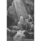 24 x36 Gallery Poster Daniel in the Lions Den bible story by gustave dore 1866