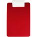 Saunders Antimicrobial Clipboard Low Profile - 8 1/2 x 11 - Red White - 1 / Each