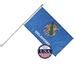 Oklahoma State Flag and 6ft Flagpole with Wall Mounting Bracket - 3ft x 5ft Knitted Polyester Flag State Flag Collection Flag Printed in The USA