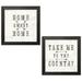 Gango Home Decor Country-Rustic Farmhouse Fresh IV & Farmhouse Fresh V by Katie Pertiet (Ready to Hang); Two 12x12in Black Framed Prints