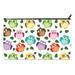 POPCreation Owl on Tree Kids School Pencil Case Pencil Bag (Twin sides) 9x5.5 inches