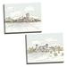 Gango Home Decor Cottage Farm Memories I & II Shiplap by Anne Tavoletti (Ready to Hang); Two 14x11in Hand-Stretched Canvases