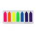 Andoer Creative Arrow Shaped Page Marker Colorful Index Tabs Fluorescent Sticky Notes Writable Labels 20 SheetsPad for Home School Office Reading Supplies