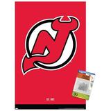 NHL New Jersey Devils - Logo 21 Wall Poster with Pushpins 14.725 x 22.375