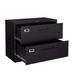 STANI File Cabinet 2 Drawer Lateral Filing Storage Cabinet with Lock Metal Lateral Tool Cabinet for Home and Office