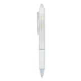Pilot FriXion Clicker Design Erasable Gel Pen Retractable Extra-Fine 0.5 mm Black Ink White Barrel Dozen