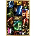 Star Wars: The Clone Wars - Grid Wall Poster 22.375 x 34 Framed