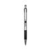 Zebra F-301 Ballpoint Pen Retractable Bold 1.6 mm Black Ink Stainless Steel/Black Barrel 12/Pack