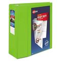 Avery Heavy-Duty View Binder with DuraHinge and Locking One Touch EZD Rings 3 Rings 5 Capacity 11 x 8.5 Chartreuse