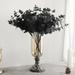 HEVIRGO Artificial Flowers for Decoration 1 Pc DIY Artificial Eucalyptus Leaf Anti-fall Faux Silk Flower Shooting Prop Fake Plant Home Decor Black