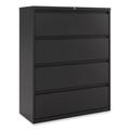 Alera Lateral File 4 Legal/Letter-Size File Drawers Black 42 x 18.63 x 52.5