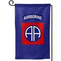 US MILITARY U.S. Army 82nd Airborne Division Flag Armed Forces Double-Sided Lawn Decoration Gift House Garden Yard Banner United State American Military Veteran 12 x 18.5 Made in USA