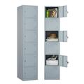 STANI Metal Locker Steel Storage Cabinet with 6 Doors for Office School Gym Metal Storage Locker Cabinets for Employees Students Steel Locker