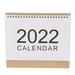 1 Pc 2022 Simple Unprinted Memo International Desk Calendar for Desktop