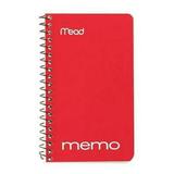 2PK Mead 3 in. W x 5 in. L Wide Ruled Spiral Memo Book (Pack of 12)