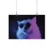 Hipster Fashin Cat Neon Light Poster - Image by Shutterstock