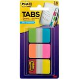 Post-itÂ® Alternating Tabs - 216 Tab(s) - 1 Tab Height x 1.50 Tab Width - Self-adhesive - Green Poly Orange Red Yellow Pink Blue Tab(s) - 36 / Pack | Bundle of 10 Packs