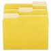 Universal Colored File Folders 1/3 Tab Letter Yellow 100 Folders