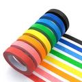 Colored Masking Tape Colored Painters Tape for Arts & Crafts Labeling or Coding - Art Supplies for Kids - 8 Different Color Rolls - Masking Tape 1/2 Inch x 11 Yards