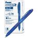Pentel EnerGel-X Retractable Gel Pens Medium Pen Point - 0.7 mm Pen Point Size - Refillable - Retractable - Blue Gel-based Ink - Blue Barrel - Metal Tip