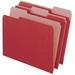 Esselte Corporation 100 Percent Recycled File Folders - Red