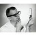 Close-up of a male researcher holding a test tube Poster Print (24 x 36)