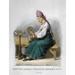 Russia: Yarn Making 1831. /Na Woman From The Tver Region Of Russia Making Yarn. Watercolor By Fedor Solntsev 1831. Poster Print by (18 x 24)