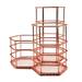 Pencil Cup Pen Holder Wire Metal 3 In 1 Desk Organizer Pencil Holder Rose Gold Iron Wire