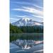 Washington Mount Rainier National Park Mount Rainier At Sunrise Reflecting Into Ben Lake. by Greg Vaughn / Design Pics (22 x 36)