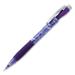 Pentel Icy Mechanical Pencil 0.7 mm HB (#2.5) Black Lead Transparent Violet Barrel Dozen Each