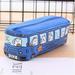 TUTUnaumb Autumn Sale Students Kids Cats School Bus Pencil Case Bag Office Stationery Bag Freeshipping-Blue