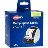 Avery-1PK Avery® Direct Thermal Roll Labels - 2 5/16 Height X 4 Width - Permanent Adhesive - Rectangle -