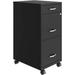 Lorell SOHO Box/File/File 3-Drawer Mobile File Cabinet