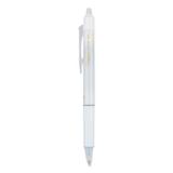 Frixion Clicker Design Erasable Gel Pen Retractable Extra-Fine 0.5 Mm Black Ink White Barrel Dozen