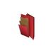 1PK UNV10320 Deluxe Six-Section Colored Pressboard End Tab Classification Folders 2 Dividers Letter Size Bright Red 10/Box