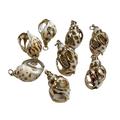 2 Pieces Cowrie Seashell Charm 2 Pc Gold Plated Seashells Scallop Beach Shell Ocean Charms For Jewelry Making Bracelets Earrings Necklace