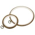 Uxcell 3.5 6 Rubber Round Embroidery Hoop Frame Cross-Stitch Ring 2in1 Set